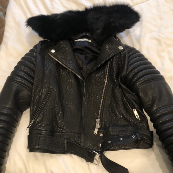 Jackets & Blazers - The Arrivals Rainier Leather Moto Jacket